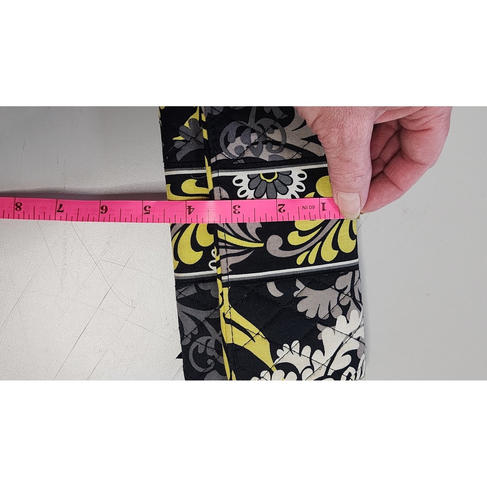 Vera Bradley Tri-fold Wallet Womens OS Black Yellow Excellent - Picture 6 of 6